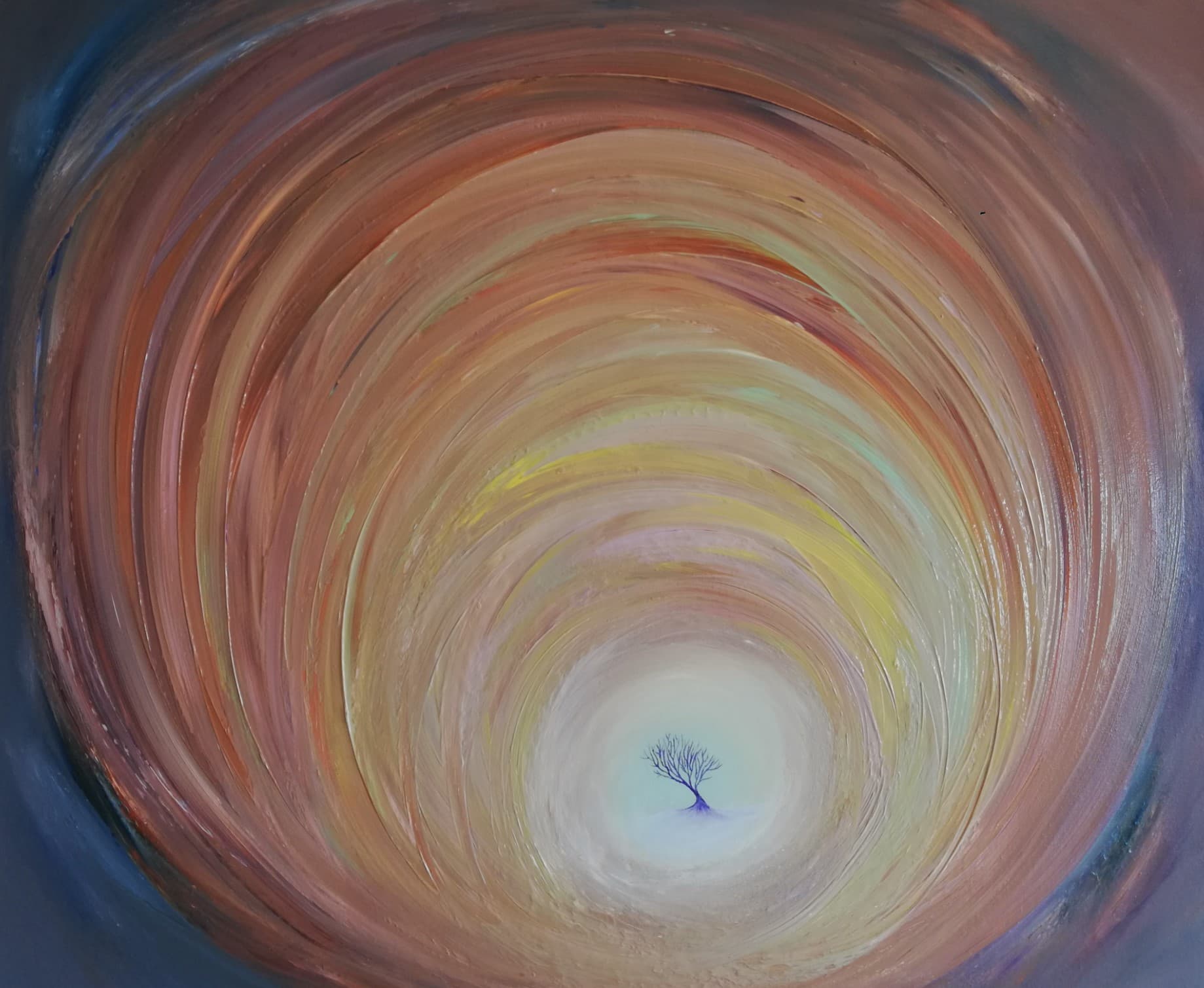 Beyond Fledging — acrylic on canvas by Haykal Khalil