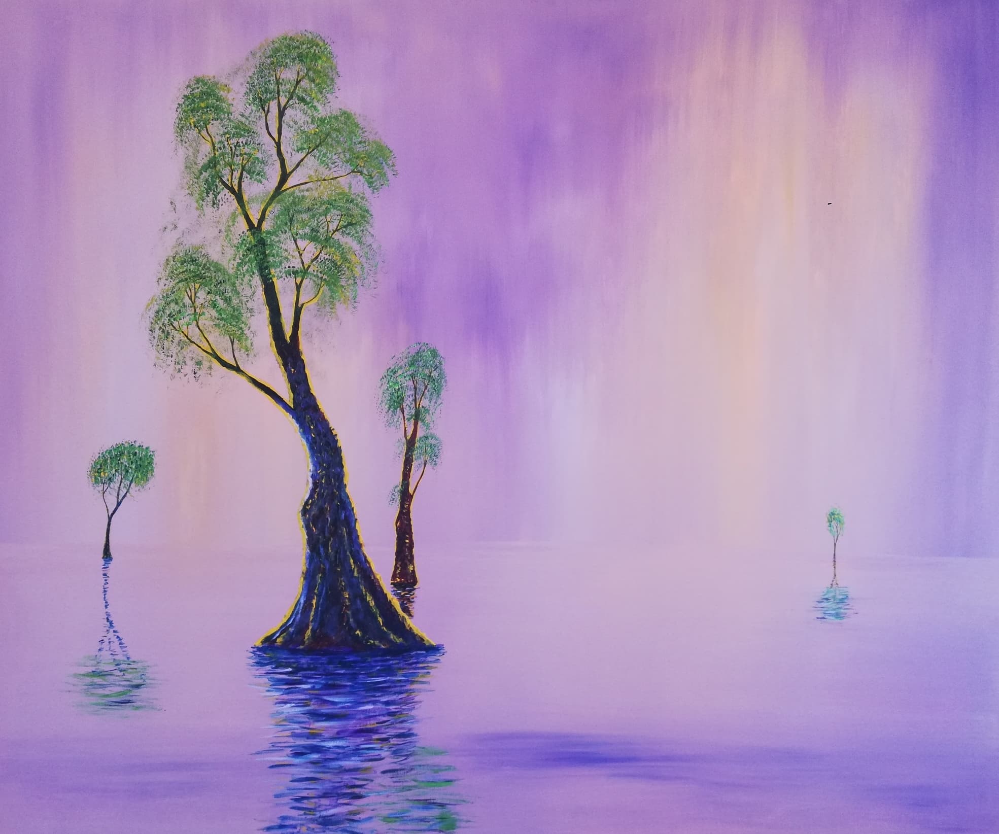 Drifting Again — acrylic on canvas by Haykal Khalil