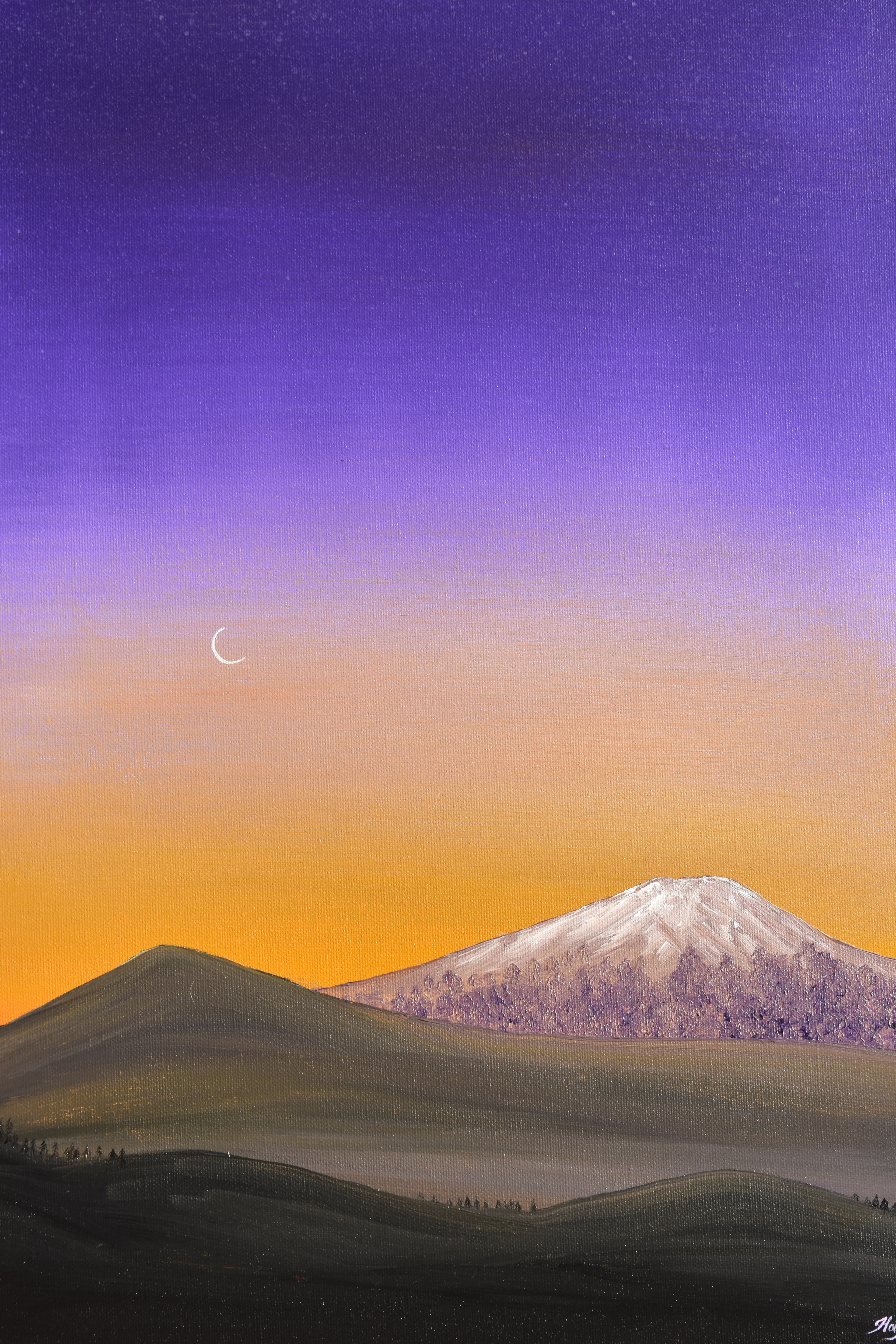 Highland Nostalgia — acrylic on canvas by Haykal Khalil
