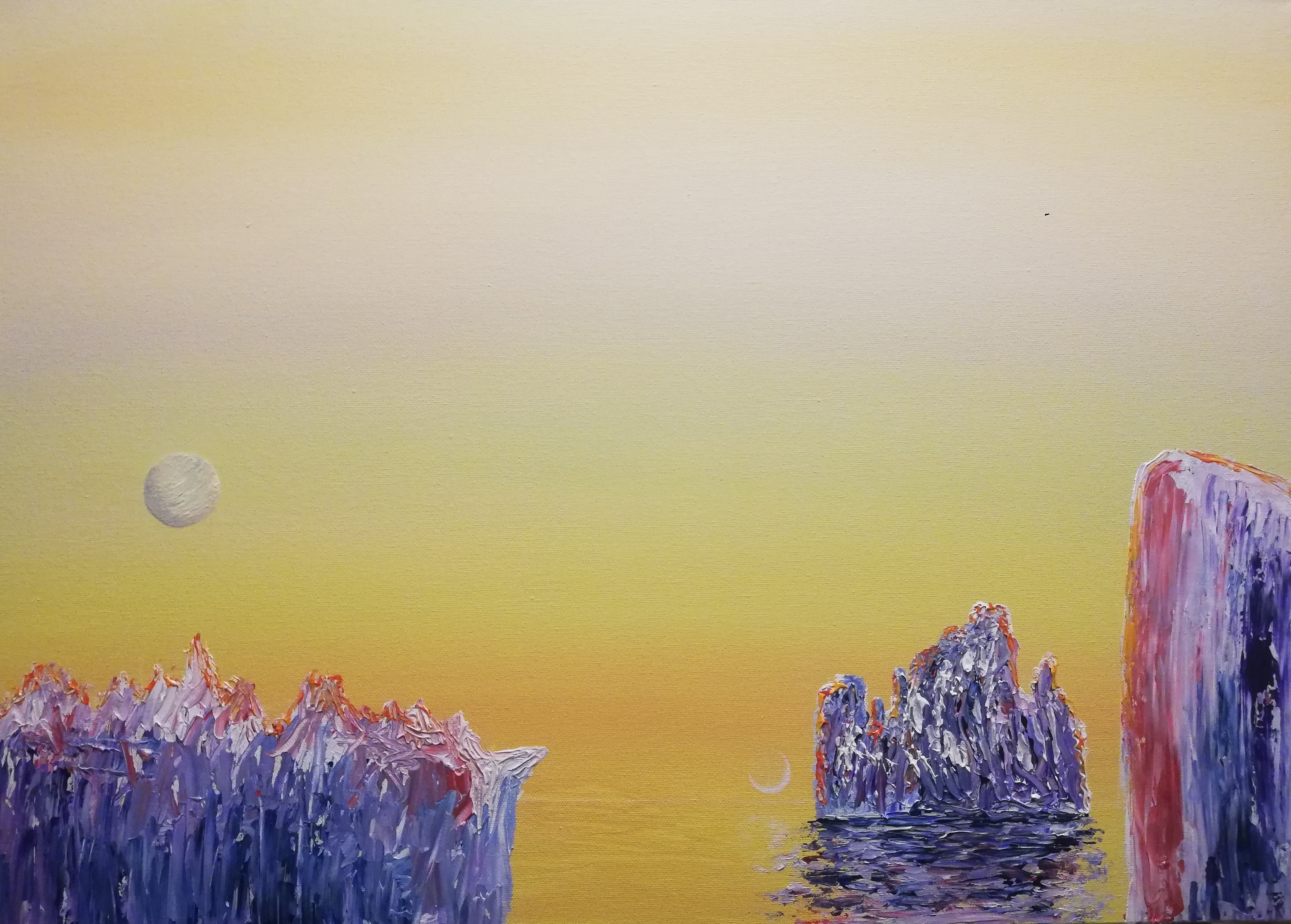 Untitled — acrylic on canvas by Haykal Khalil