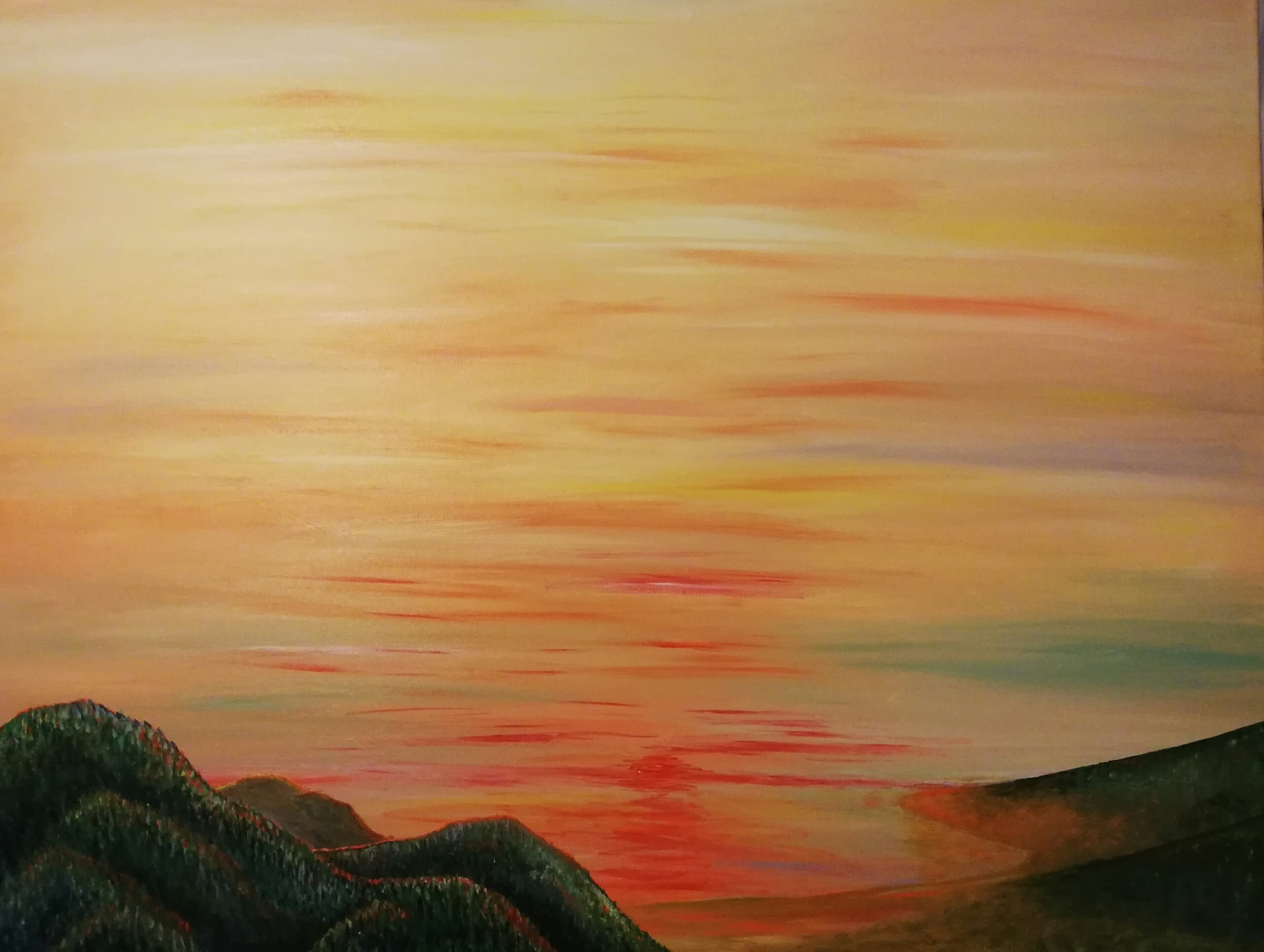 Untitled — acrylic on canvas by Haykal Khalil